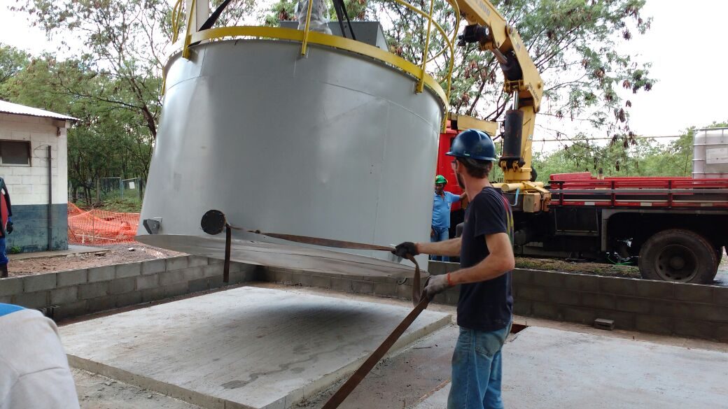 Instalação de equipamento industrial
